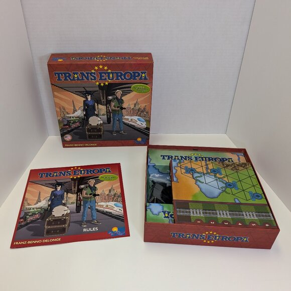 Trans Europa Board Game Rio Grande Games Winsome 2018 Complete Sleeved Cards - Picture 3 of 10